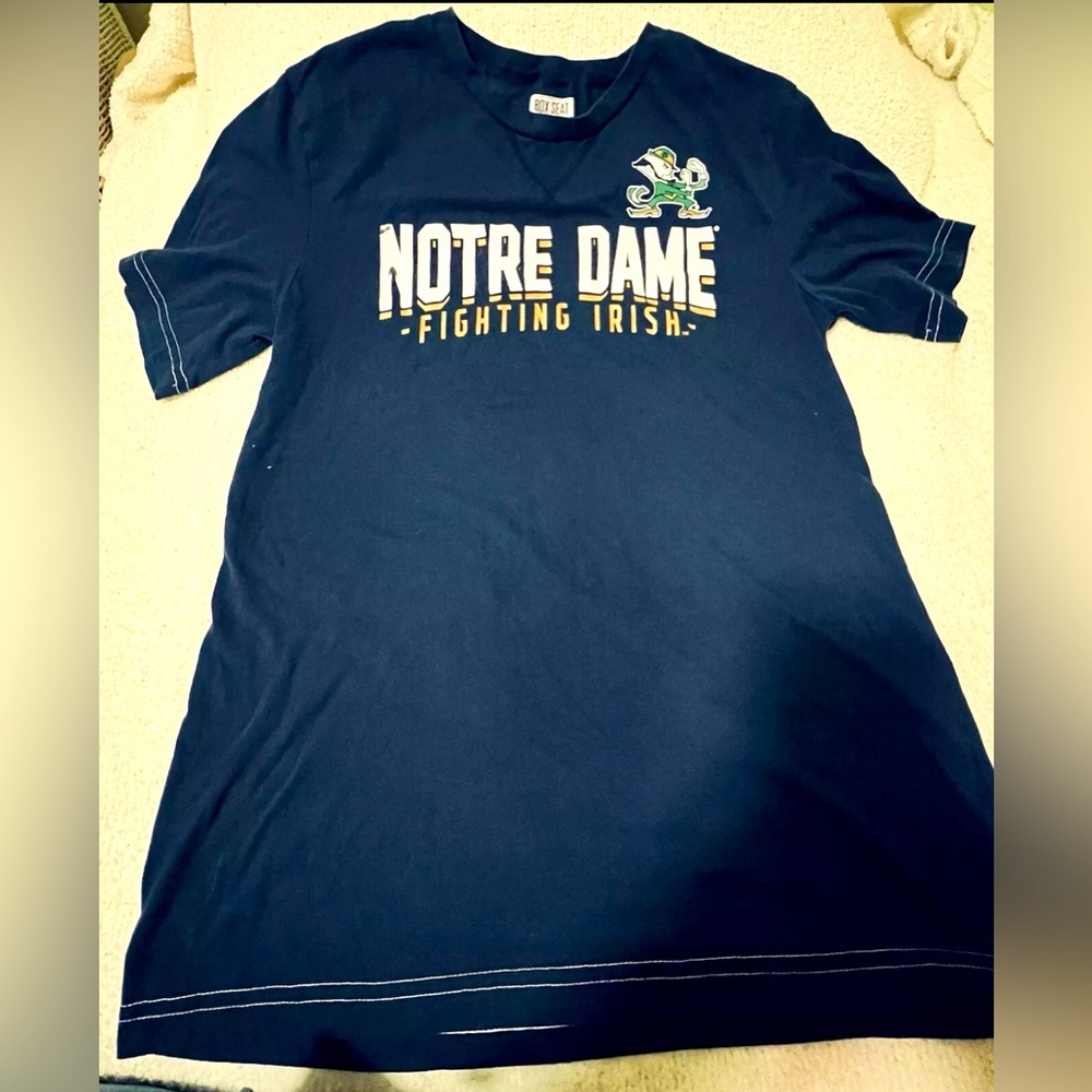 VF Notre Dame Fighting Irish Men's 1st Down Short Sleeve Shirt - Navy Medium